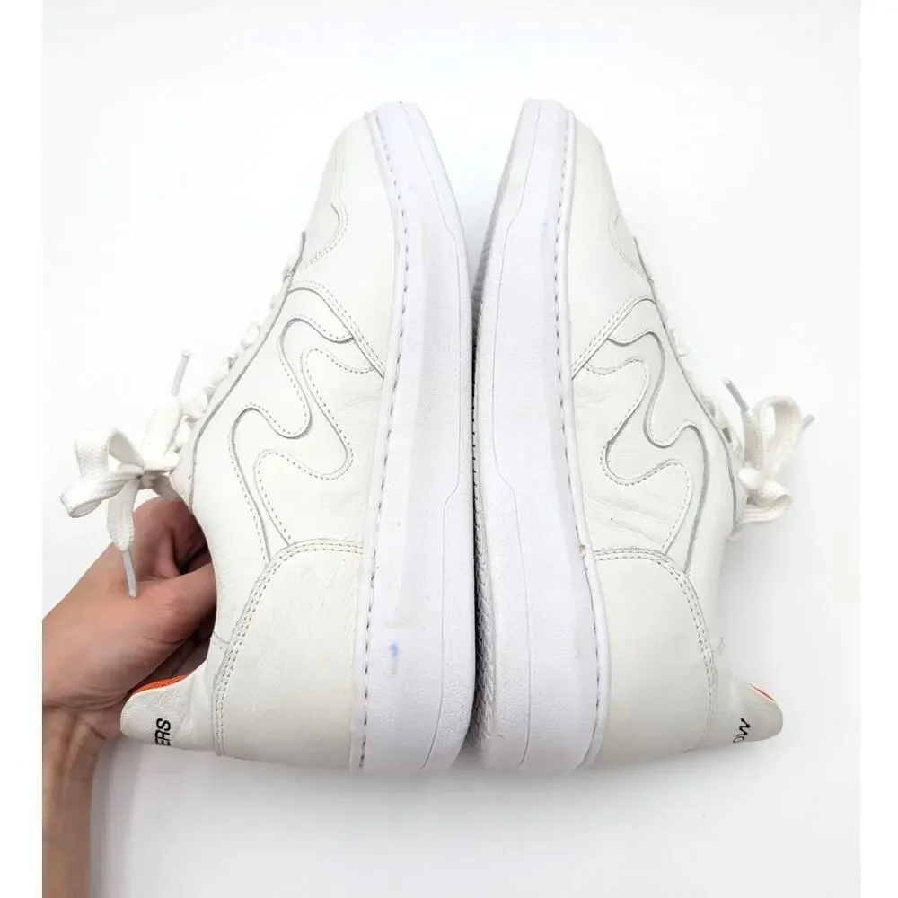 Sandro Moscoloni Lapa Low Top Leather Sneaker Shoes Men's White Size US10D EU43